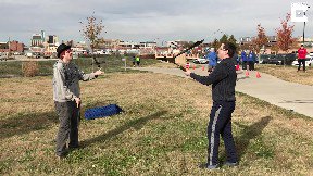 liveleak's tweet photo. Juggling knives gone wrong https://t.co/BNHzN5yeP3 https://t.co/ktQqpfO18U