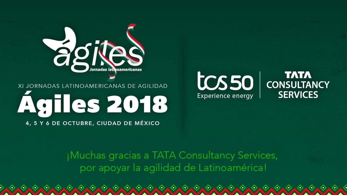 agilesla's tweet photo. La energía, diversidad y compromiso de la gente de TCS y su experiencia corporativa global acompañan este #Agiles2018. ¡Muchas gracias por apoyar la agilidad en latinoamérica @TCS_Latam! https://t.co/9sPwVUCHqV