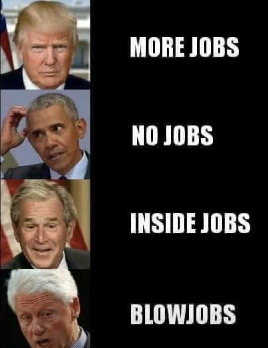 RodStryker's tweet image. Donald Trump has made Labor Day GREAT AGAIN!

Record LOW unemployment for all Americans thanks to @POTUS #AmericaFirst policies.

There are actually more jobs available than people to fill those positions!

Trump has the magic wand, Obama...

Experience &amp;amp; balls of steel.
#MAGA😎