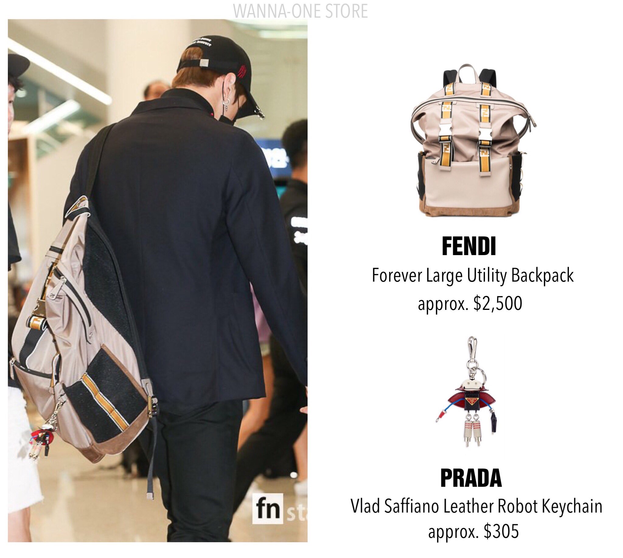 fendi backpack keychain