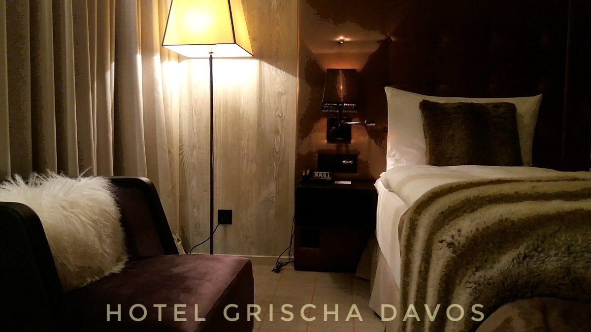 How cozy is that?? My lovely suite at famous Hotel Grischa Davos - many thanks for the warm welcome, <a href="/GrischaDASHotel/">Grischa – DAS Hotel Davos</a> <a href="/DavosKlosters/">Davos Klosters 💛💙</a> 
#inlovewithswitzerland