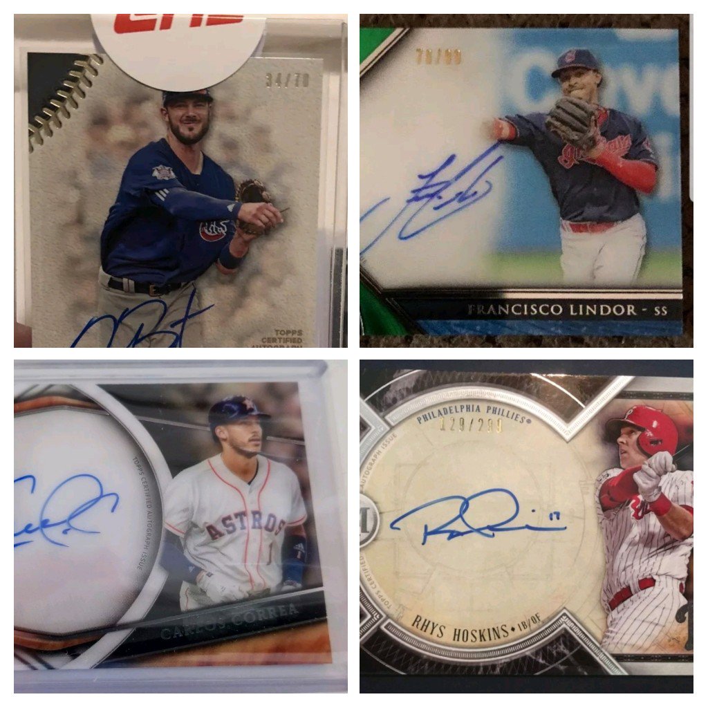 5K_Collectibles's tweet photo. REDUCED PRICES SO WE CAN FILL AND RAZZ 2NITE! 

AARON #JUDGE AUTO $17 PER 

KRIS #BRYANT $13 PER

CAL #RIPKEN AUTO $15 PER 

CODY #BELLINGER $9 PER

RYHS #HOSKINS AUTO $5 PER 

#BREGMAN AUTO $5 PER

COREY #SEAGAR $20 PER

$150 IN PROMO GIVEAWAYS #ALBIES #LINDOR #CORREA #DEGROM https://t.co/02rLE2zQUp