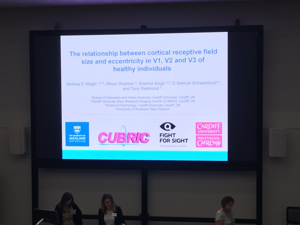 crabblab's tweet photo. Final talk of the day from Melissa Wright (@MEW_Neuro) from @SchoolOfOptom at @SchoolOfOptom! #BCOVS18 #optometry #visionscience #visionresearch #receptivefield #corticalmaps https://t.co/KxSPSjxmzK
