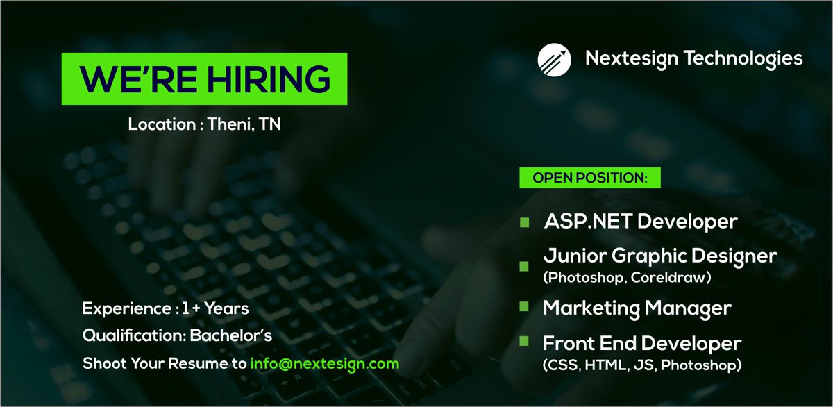 Nextesign's tweet photo. Share this to your friends to grab great opportunity. https://t.co/ceL24tI3ap