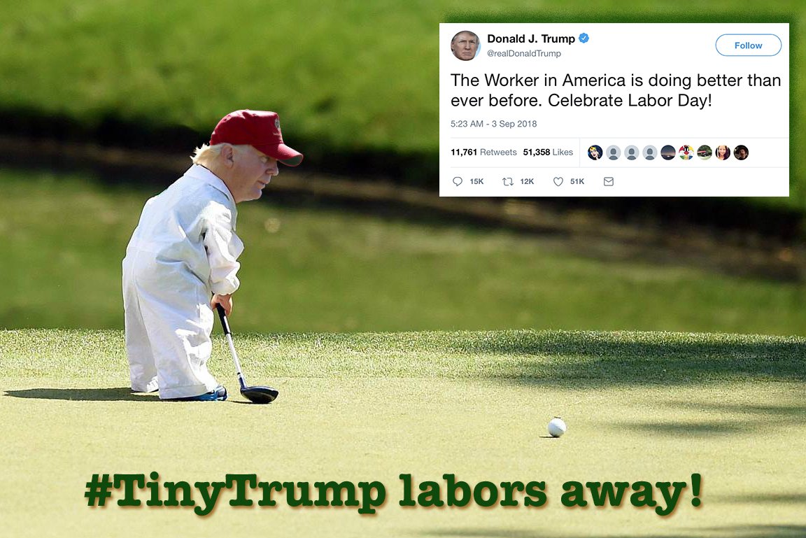 j_calderon's tweet photo. #TinyTrump sure does labor away. #MakeAmericaGiggleAgain https://t.co/jnXNOTziwW