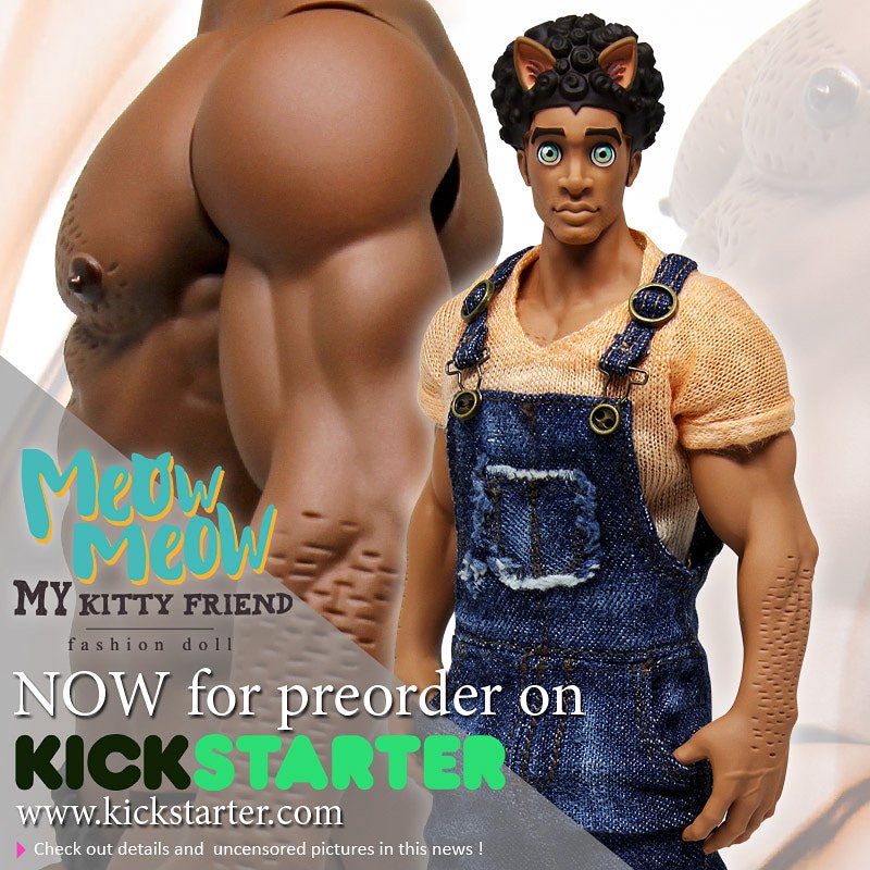 OutCFigures's tweet photo. Meow Meow My Kitty Friend is now on preorder on Kickstarter! Support this sexy figure an reserve your now! https://t.co/3dCD8hV0Zl