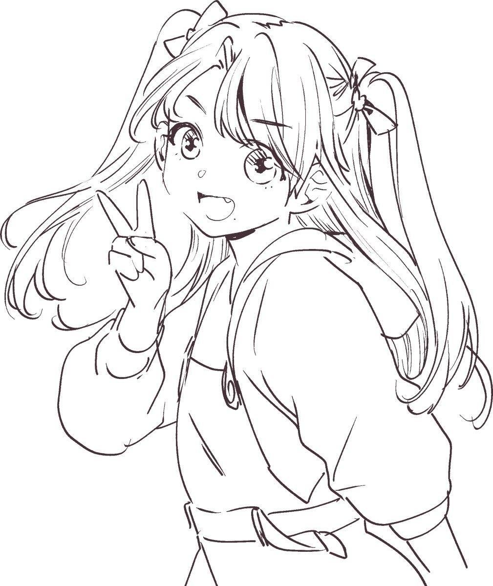 유콘 𝙐𝙆𝙊𝙉 Twitterren ツーサイドアップ Pixiv今日のお題 落書き オリジナル 少女 オーバーオール イラスト 創作 女の子 Original T Co Xknf185bev