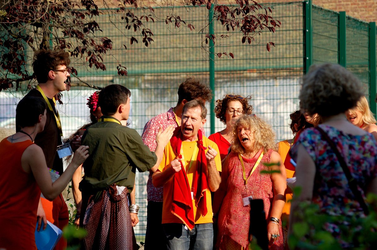 FoundlingMuseum's tweet photo. Do you love singing? Channel your love for this world or discontent with it by joining Fire Choir, led by @samleesong in partnership with @NestFolk. Term starts on 10 September and membership for the term is only £65! Book now: https://t.co/nvX6yNB4Bs https://t.co/dVVwoyo3wB