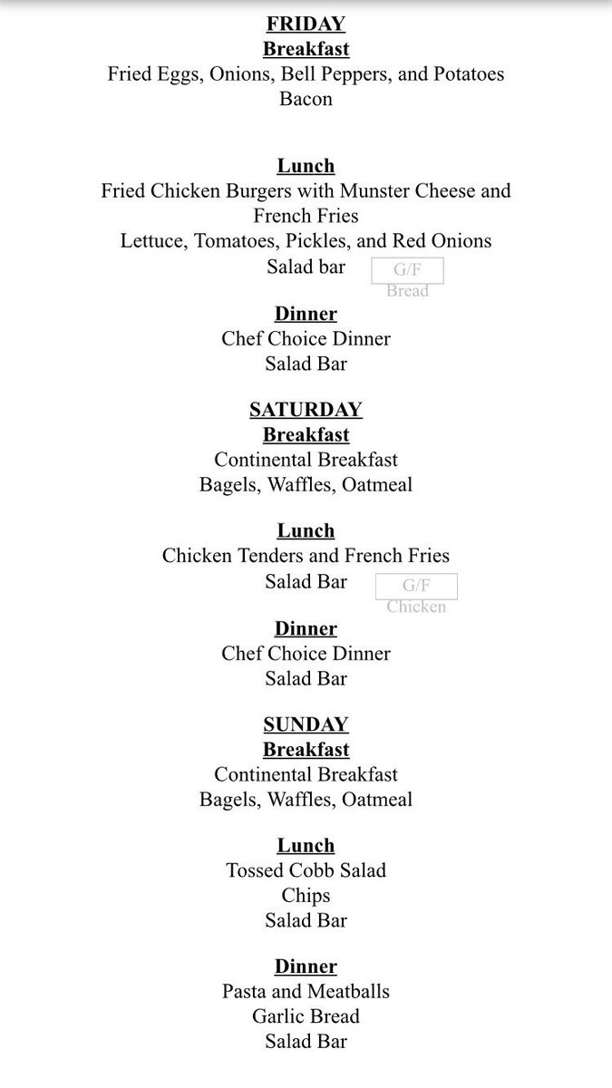 ccbcss's tweet image. Here’s this weeks menu!!