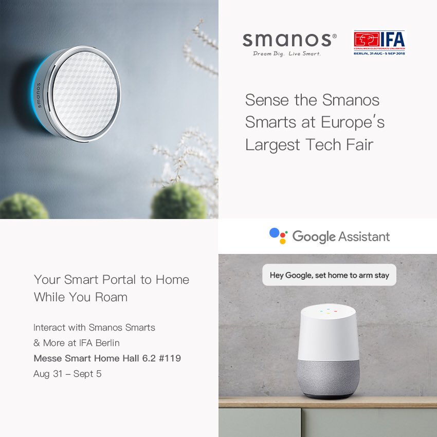 2 more days left! meet and see #GetSmanos and #GoogleAssistant in action at Europe’s largest tech fair <a href="/IFA_Berlin/">IFA Berlin</a>