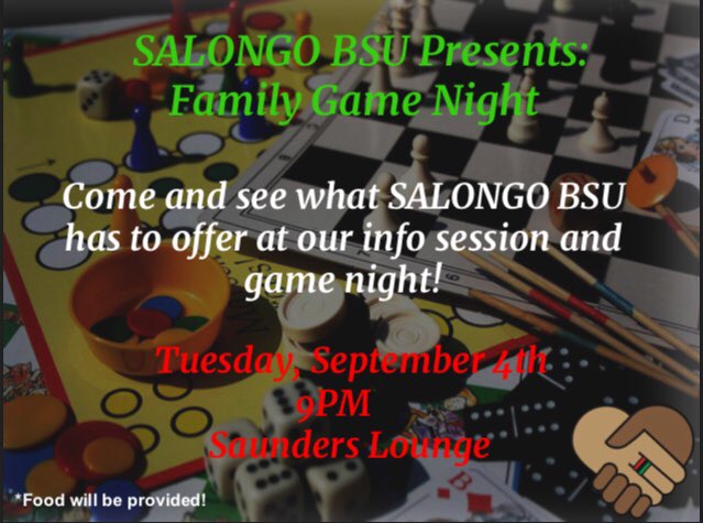 SalongoBSU's tweet photo. Salongo is back and better than ever 💪🏾 Come meet the fam and learn more about us at our first meeting tomorrow at 9PM! #SalongoBSU #BlackUIUC #AreYouSalongoStrong https://t.co/NOVWqj3Wl2