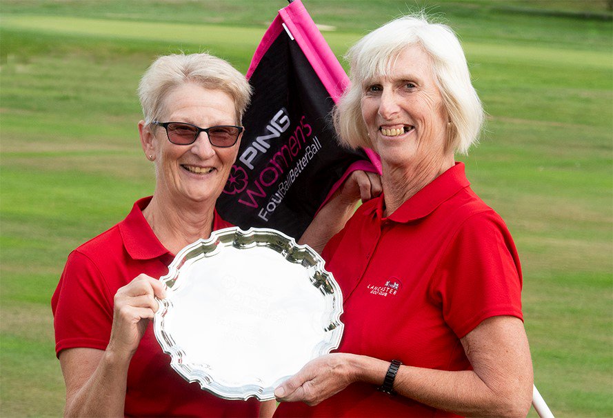 EnglandGolf's tweet photo. Well played Sheila Swindlehurst and Margaret Wild! The pair from @GolfLancaster are our new #PING4bbb Plate champions, winning by just one point. Read more: https://t.co/5O1UDxX246 @PINGTourEurope @GainsboroughGC @llcga
πΈ@leaderboard3 https://t.co/LjVpGOLP3m