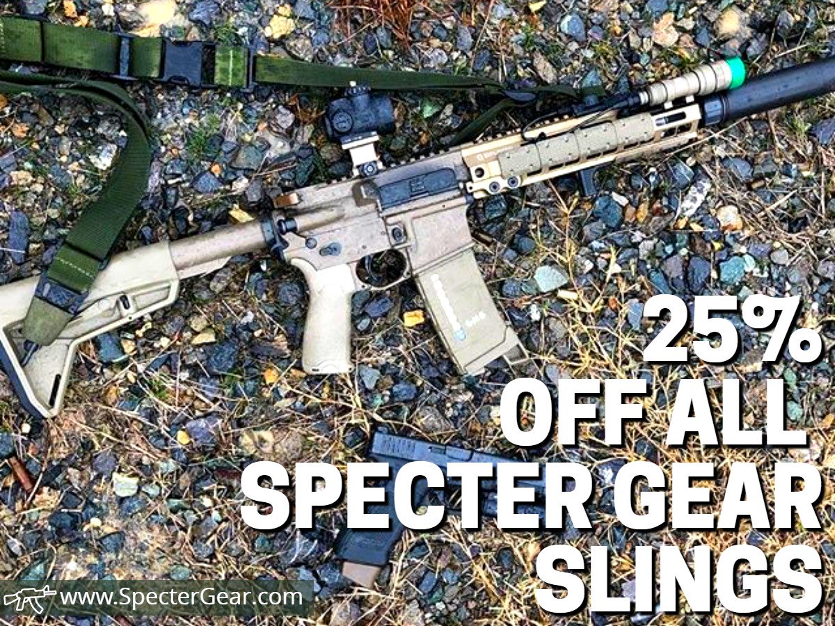 LABOR DAY SALE!
*
*
* ALL SLINGS 25% OFF
*
* 
* PLUS A TON MORE SALES
*
*
Check it out!
spectergear.com