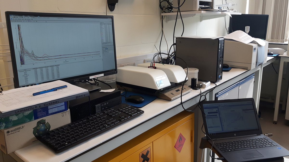 SamFurfari's tweet photo. Attempting some Spec-EChem for the first time today! #RealTimeChem #IRCgroup https://t.co/PRV4vkWitt