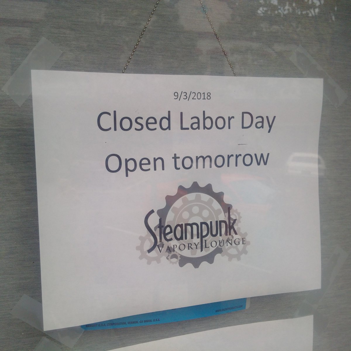 SteampunkVL's tweet photo. Happy Labor Day folks. Hope you're enjoying some time off. We'll see you bright and early tomorrow! https://t.co/7qDkNafYbG