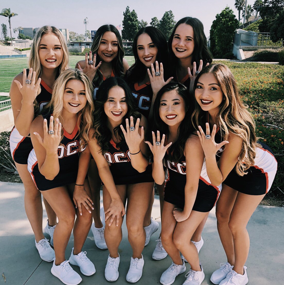 occ_cheer_dance's tweet photo. They put a (National Champ) ring on it! #gocoast #occdt☠️ https://t.co/L2YMkhXE1P