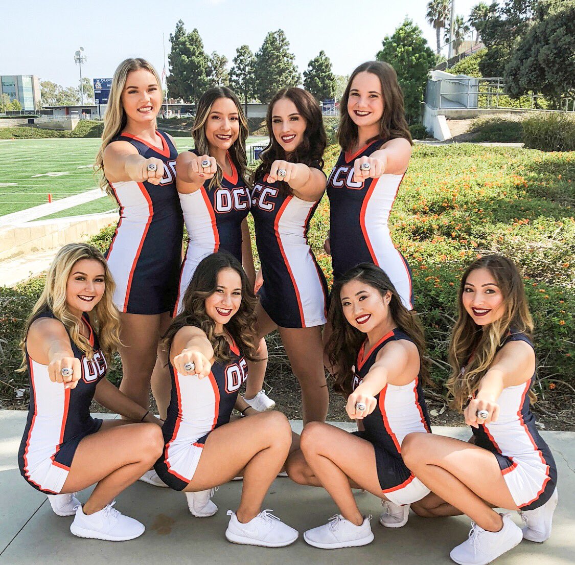 occ_cheer_dance's tweet photo. They put a (National Champ) ring on it! #gocoast #occdt☠️ https://t.co/L2YMkhXE1P