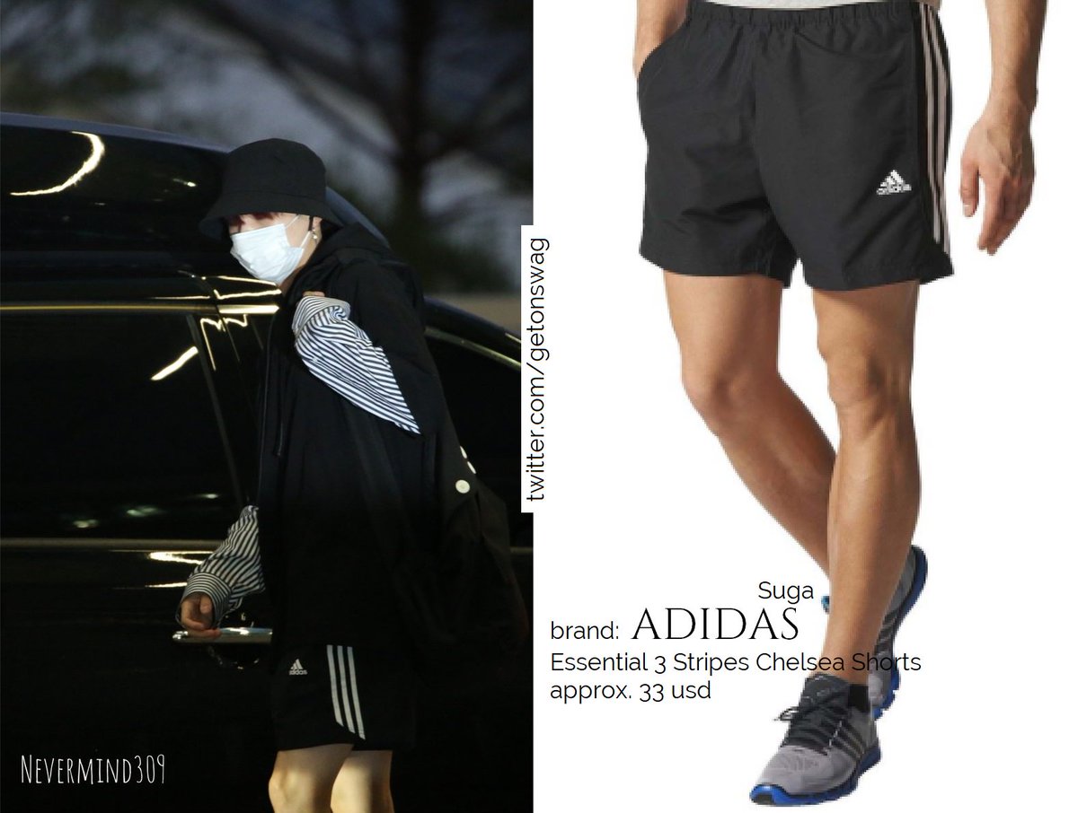 adidas 3 stripes chelsea shorts