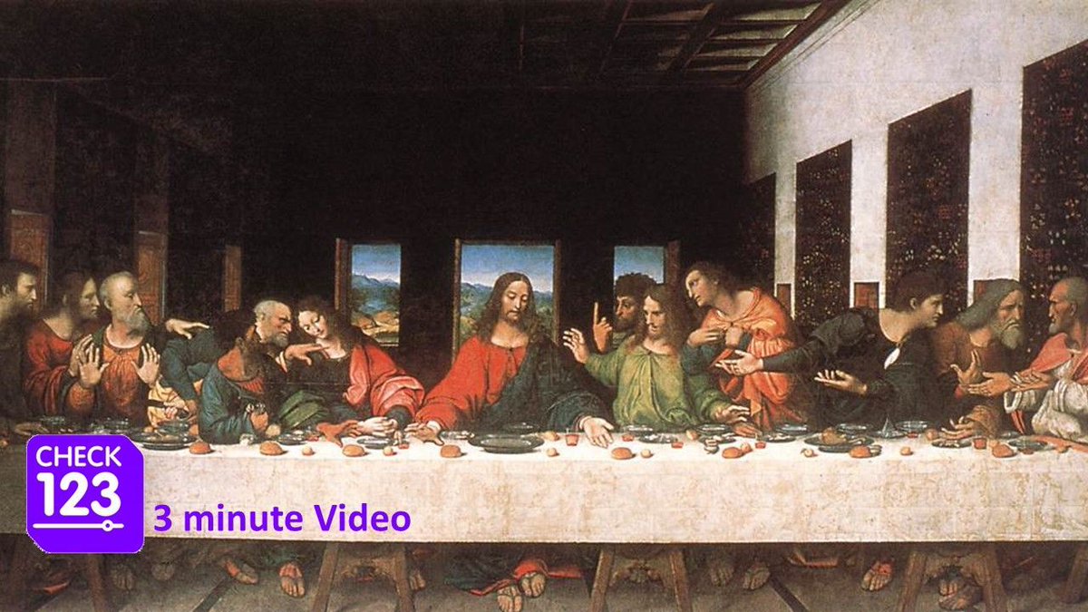 Check123H's tweet image. All about Leonardo’s Last Supper!
Video: check123.com/videos/719-the…
#art #arts