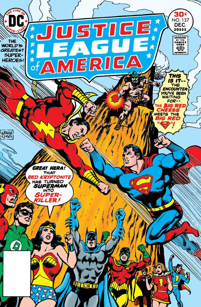 PolluxDioscuros's tweet photo. Continuing @buse_chris' #comicbook cover parade challenge now with the great #JusticeLeague characters and featuring art by #ErnieChan, #GeorgePerez, and #ChuckPatton. This is the first batch of #JLA covers! https://t.co/LbaBjdy47V