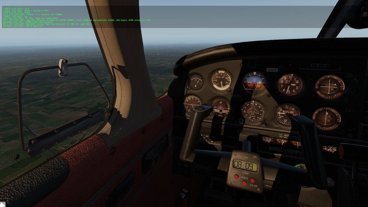 QJParker's tweet image. Flew #Vatsim for the first time in 8 years. Felt good to be back in the simulated skies &amp;amp; hear real voices. So between the visuals of #XPlane11, a rig with the horsepower to run it, actual human interaction, &amp;amp; #TrackIR, my simming has never felt more real :)