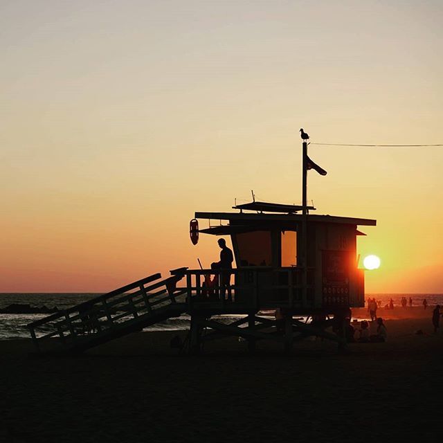 The sexy #lifeguard and the #seagull 🧜‍♂️🕊 Warm sunset on #VeniceBeach, #LA.
--
#losangeles #sunset #california #visitcalifornia #discoverla #malibubeach #shadows #beach #california_igers #instalosangeles #igersedinburgh #orange #valuethecreators #in… ift.tt/2C9FjOx