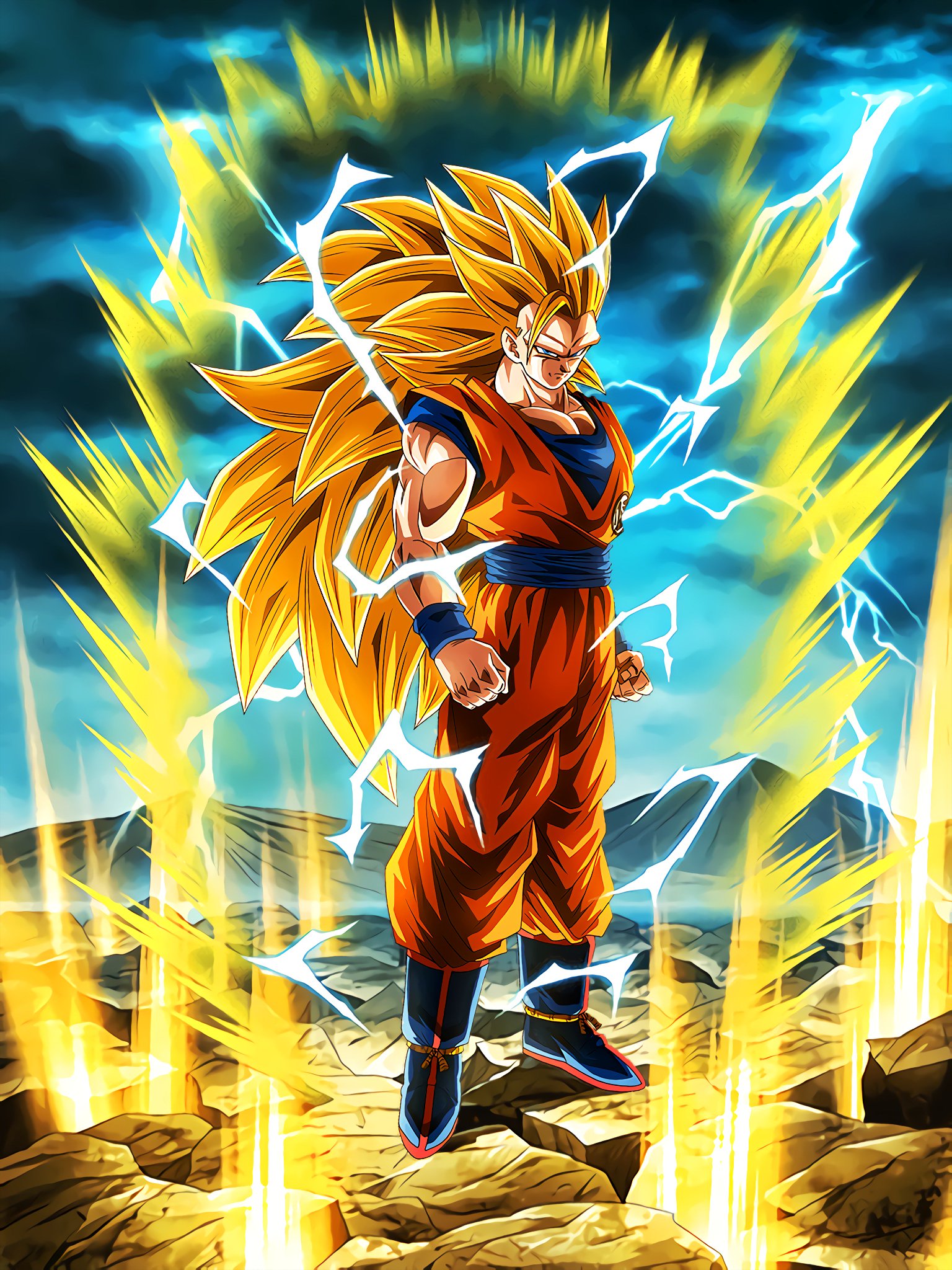 Hydros on Twitter: "NEW TRANSFORMATION GOKU! TUR SUPER SAIYAN 3 ART! #