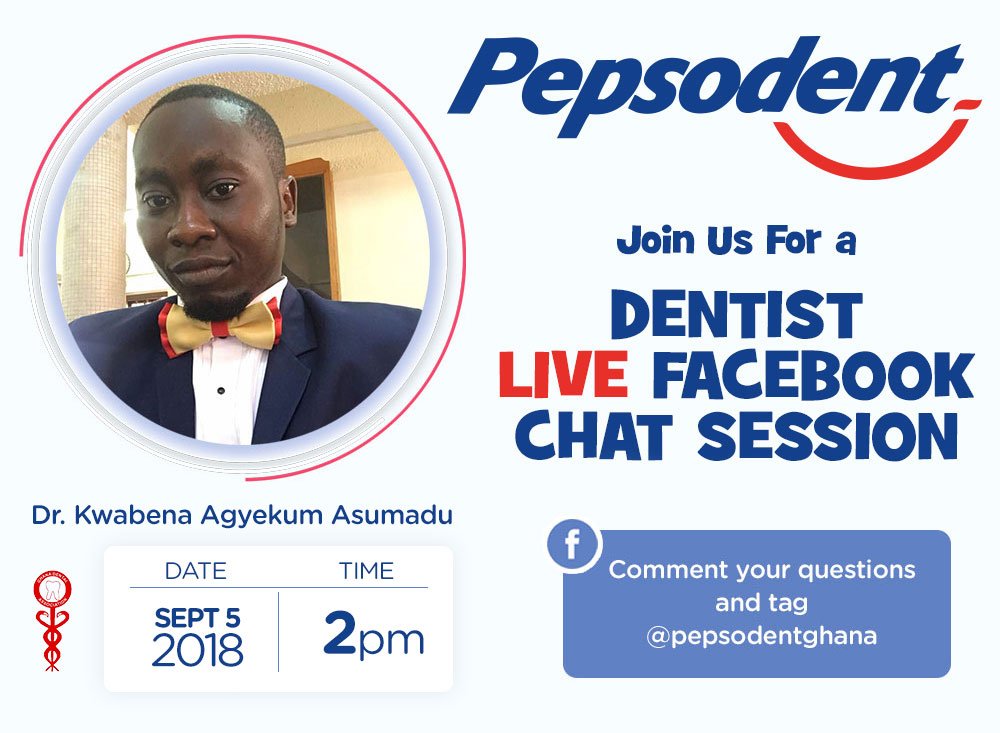 thatdabigal's tweet image. Have you been seeing blood when you brush your teeth.?
Prepare all your dental questions as you meet the dentist Live on Wednesday and Thursday.
#PepSensitiveRepairs