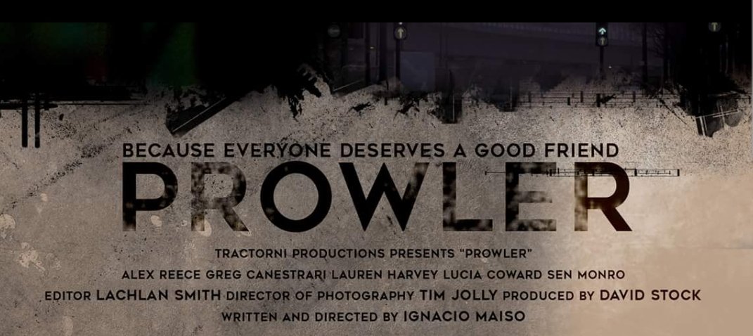 If you are able to, please follow and share the trailer for PROWLER. It's out tomorrow 😘
