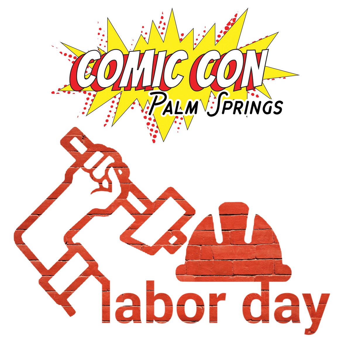 ComicCon_PS's tweet photo. We wish you all a great #LaborDay! #ComicConPS
@AguaCalienteCRS @lifestreamblood @LuluPalmSprings @psiaf #Comics #ComicsConvention #Cosplay #Gaming #Entertainment #PopCulture #ComicBooks #MeetAndGreet #Panels #Workshops #AfterParty #AnimatedMovies https://t.co/sAL2TMNW4l