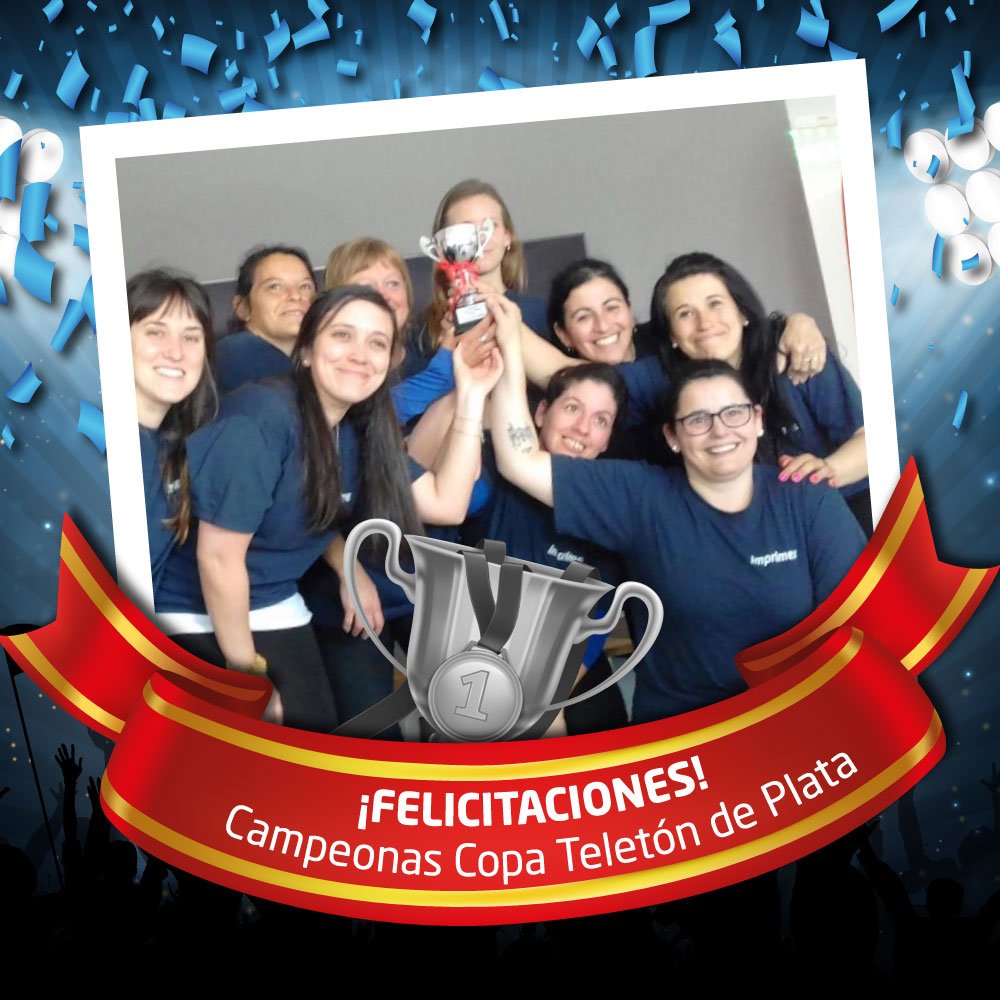 ImprimexUY's tweet photo. ¡Felicitaciones para nuestras #campeonas de la "Copa @teletonuy" de Plata! ⚽💪🏆🥇 https://t.co/nXDE5ajb2v