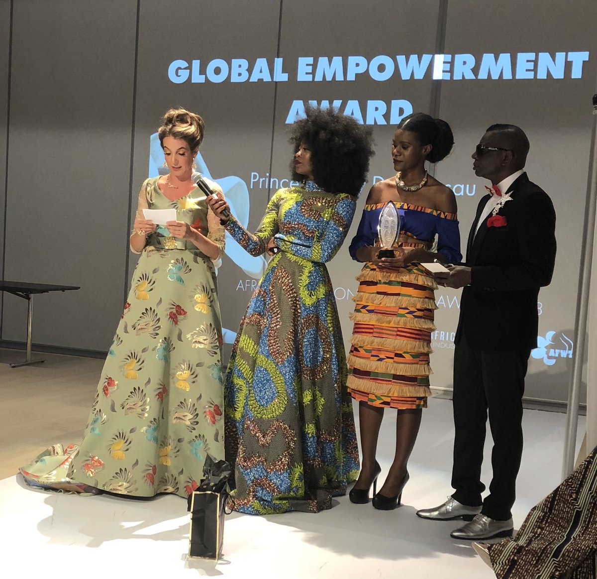 MsNadineSpencer's tweet photo. An afternoon celebrating African fashion. Exceptional talent all around. Congratulations to the team and everyone who worked to make the event such a success. @africanfashionweek #afwt2018
#proud #blackexcellence #fashion #design #africanfashion #africanfashionweek #love https://t.co/yoEpTgWc6F