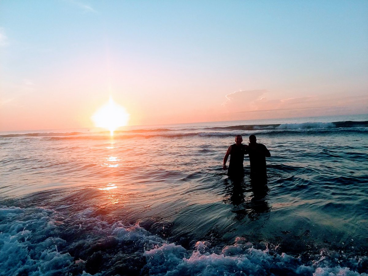 A friend is always loyal... Prov 17:17 #friends #beach #ocean #sunrise #followersofjesus