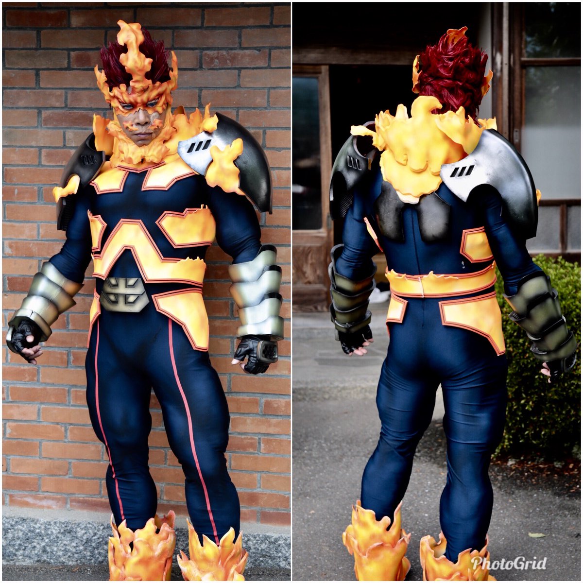 ヒロアカ コスプレ 製作！ 「エンデヴァー新コス」 1.2.クッション