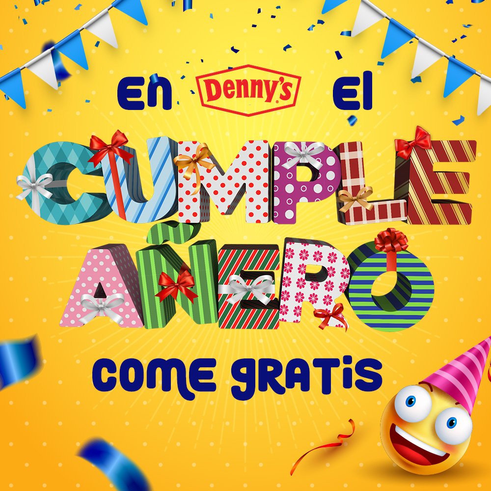 Me encantan las fiestas de cumpleaños, más cuando puedo disfrutar la mía de esta forma. 🙈🎊🎉🎈🎁💃😍 *Aplican Restricciones ;) #Dennys