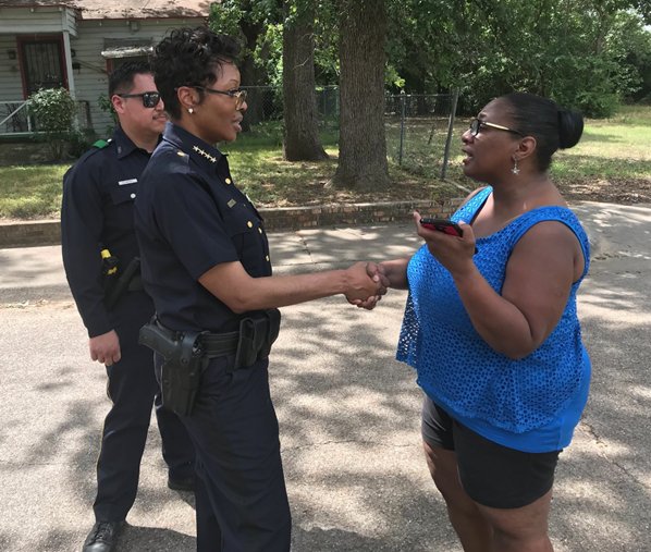 DallasPD's tweet photo. #DPDinReview This year, we have been hitting the streets and walking neighborhoods to pass out safety information and listen to your concerns. #CommunicateandCollaborate https://t.co/zpRlxNfMsi