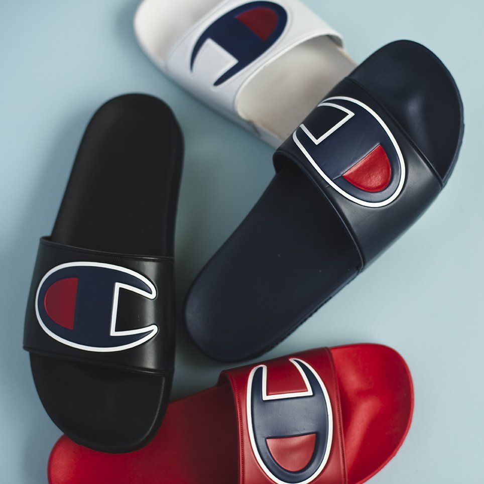 foot locker champion slides