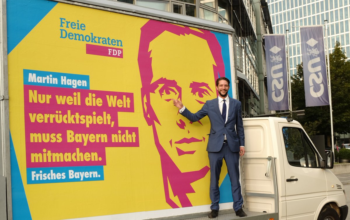 Heute vor der CSU-Zentrale in München. Es wird Zeit für ein #FrischesBayern!