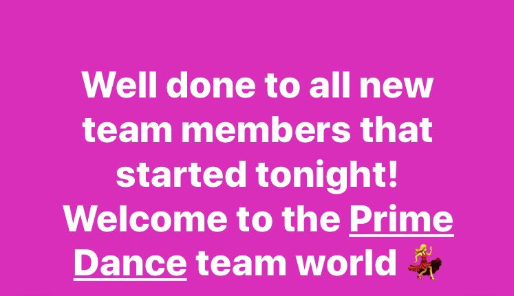 Prime Dance tweet media