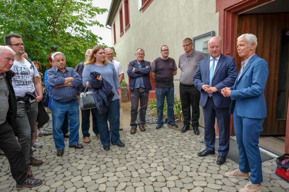 À Uffholtz, visite du Musée « Abri mémoire «  de la 1ère guerre mondiale, avec mon vieil ami Peter Weiss, Député au Bundestag et une délégation de Emmendingen-Lahr 🇩🇪🇪🇺