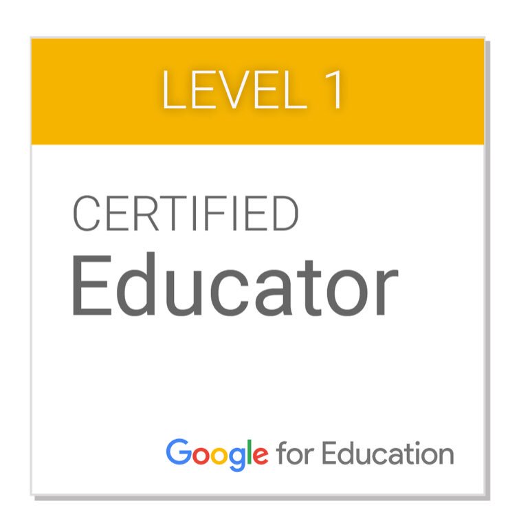 jacquiegaebe's tweet image. So excited to be - Google Certified Educator Level 1!  Woohoo!  Just in time for VUSD Tech meeting tomorrow!  🤪 #VisaliaEdTech @GoogleForEdu