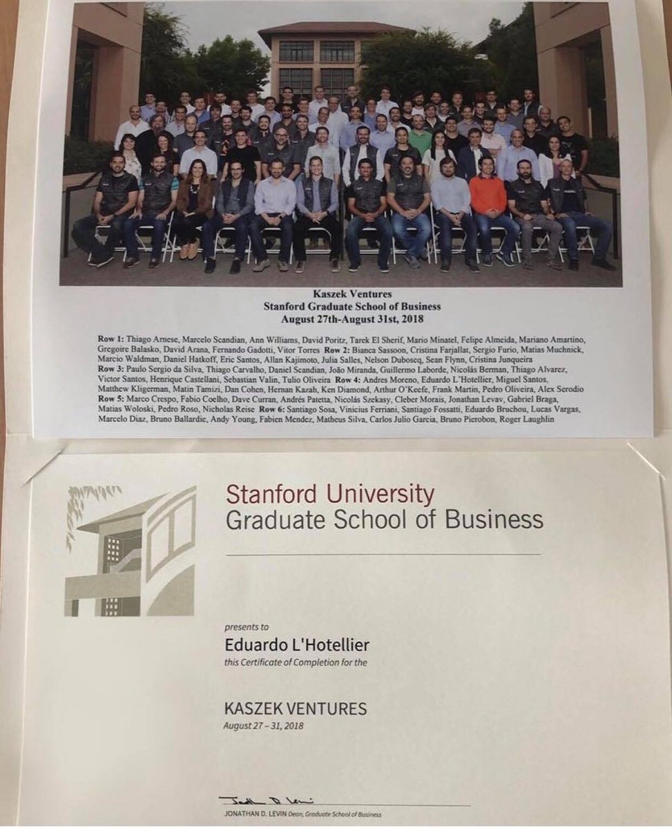 edulhotellier's tweet photo. Semana incrível de muito aprendizado e troca junto dos maiores empreendedores da América Latina em @StanfordGSB. Obrigado @KaszekVentures pelo convite e pela organização impecável. #stanford #kaszek #getninjas #empreendedorismo https://t.co/frf66bUsMQ