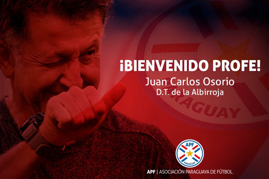 ⚪🔴 ¡Tenemos técnico para el operativo Qatar 2022! El colombiano Juan Carlos Osorio dirigirá a nuestros jugadores en el camino a la clasificación para el próximo Mundial. #Albirroja! #Oñondive #VamosParaguay 🇵🇾⚽
apf.org.py/n/la-albirroja…