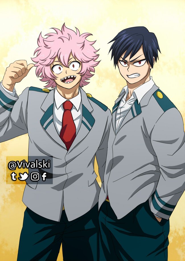 Cotton candy & emo boy #BokuNoHeroAcademia #kiribaku #bakushima #kirishima #bakugou