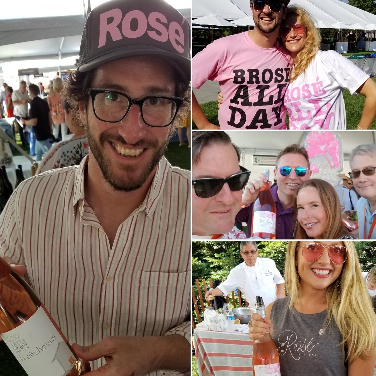 This just in: On #LaborDay, it's time to #pinkout! This message provided by #SawyerSomm, #RodneyStrong #LaPitchouneWinery and all the other #pinkwine fans at #TasteofSonoma! #roseeveryday #broséallday #rosealltheway #SonomaVintners #sonomawine #CaliforniaWineMonth #MyWineSociety