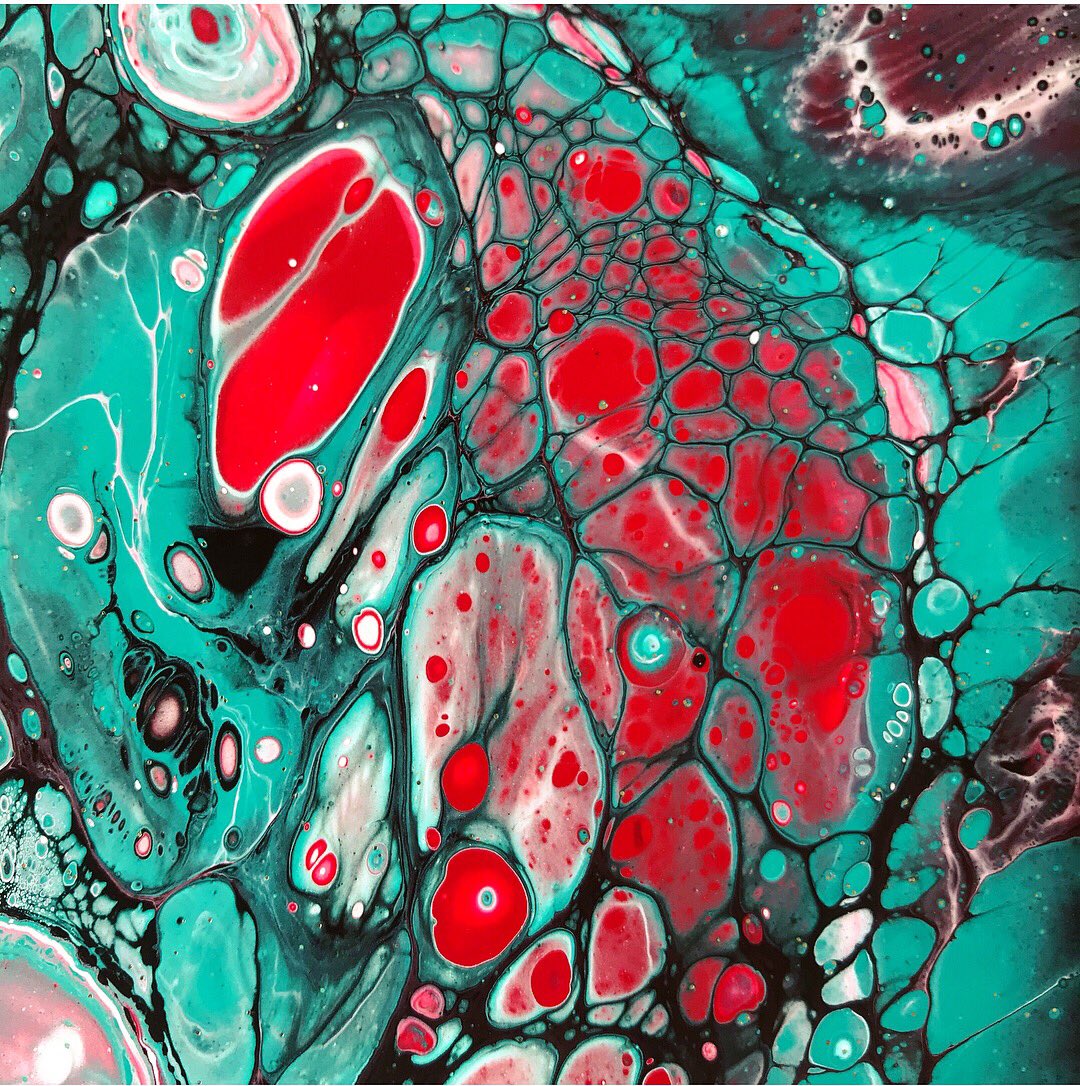 Cells for days. 12in by 12in Canvas. Hope you enjoy. ⚠️For Sale⚠️
.
.
.
.
.
#FluidArt #MixedMedia #SanAntonioArtists #FluidPainting #FluidArtwork #Art #DFW #RGV #Abstract