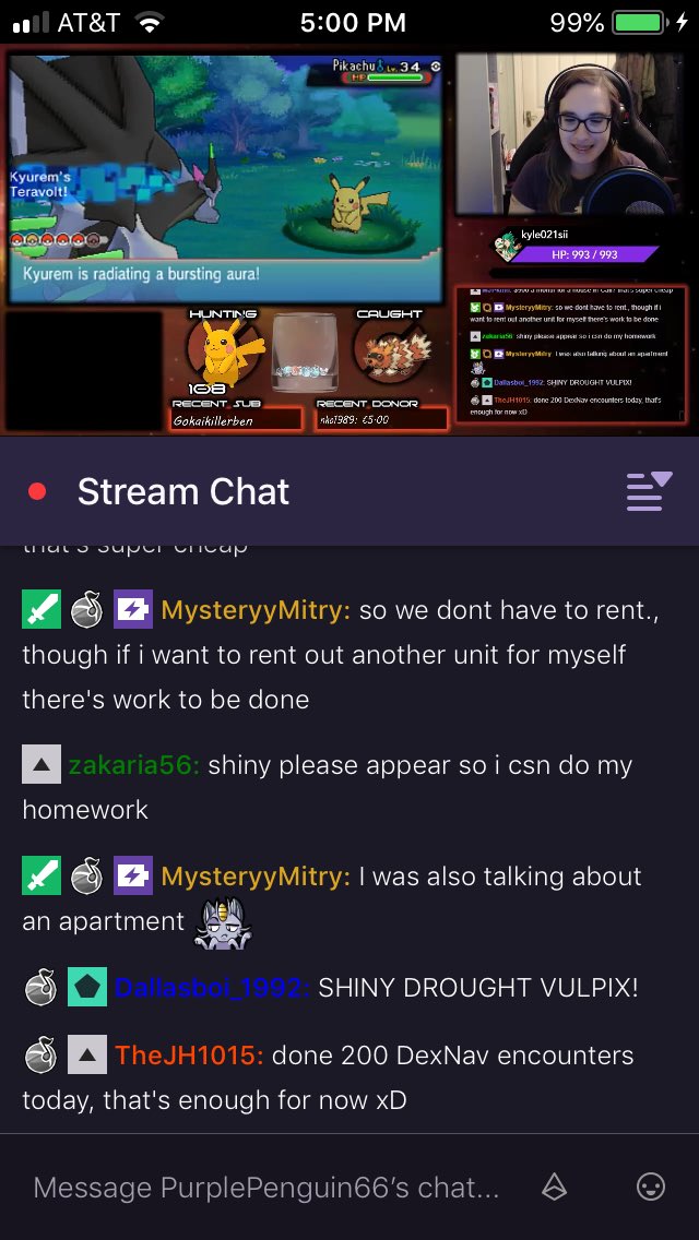 Dallasboi1992's tweet image. Meet Tod the Shiny Vulpix that I caught on @Ppenguin66’s stream. #MethodMadness