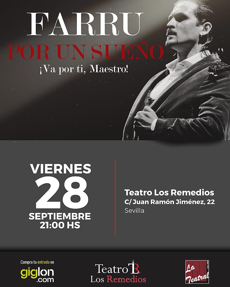 fans_farruco's tweet photo. FARRUQUER@S, YA ESTÁN DISPONIBLES LAS ENTRADAS PARA ESTE PEDAZO DE EVENTO QUE TENDRÁ LUGAR EN SEVILLA, EL PRÓXIMO DÍA 28 EN EL (TEATRO LOS REMEDIOS)...NO OS QUEDÉIS SIN ENTRADA!!

Entradas en: https://t.co/9fsXeqd3e6 https://t.co/hBiRVwixCN