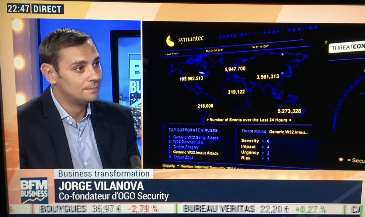 Ce soir nous avons eu la chance de participer a after business sur <a href="/bfmbusinessTV/">bfmbusiness</a> pour parler #ia et analyse comportementale en #CyberSecurity