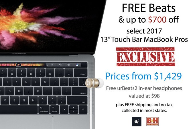 apple macbook and free beats